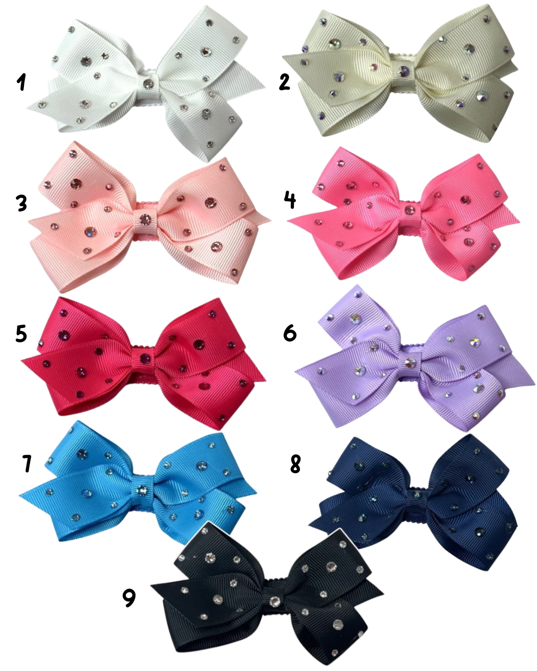 Crystallized Bow Clip
