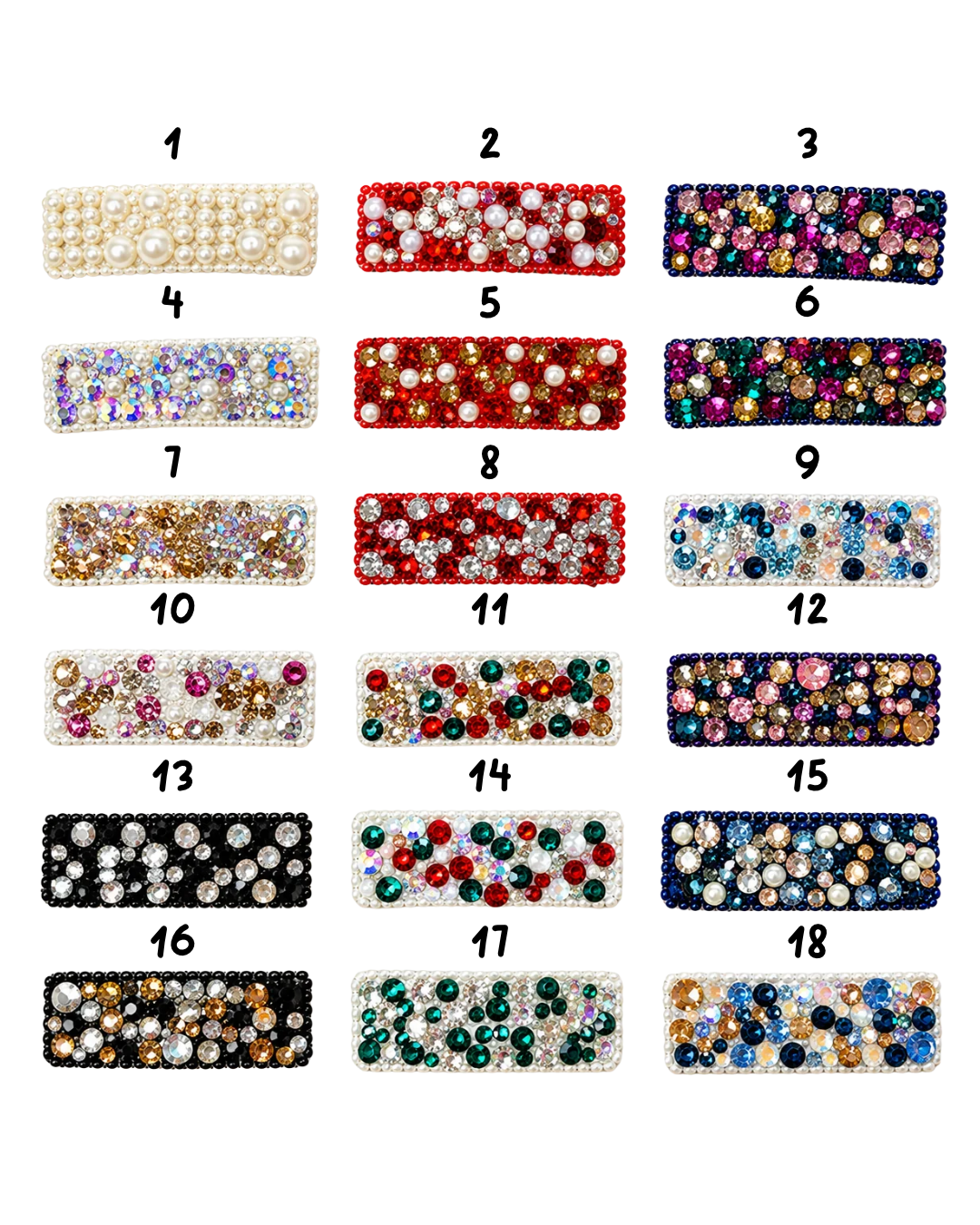 Pearl and Crystal Clip