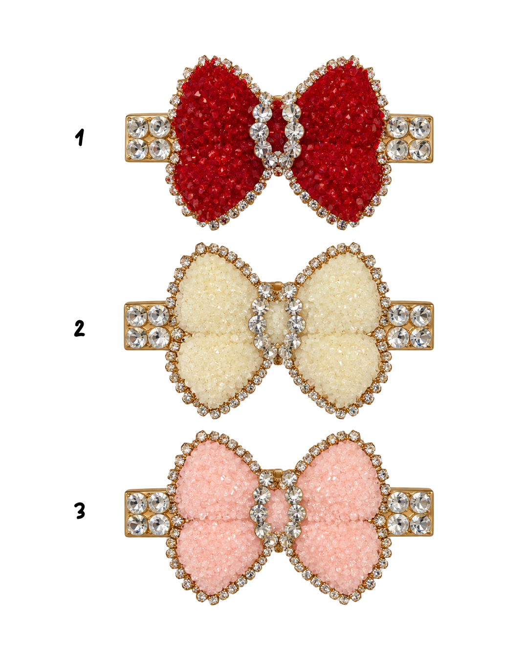 Crystallized Chunky Glitter Bow Clip