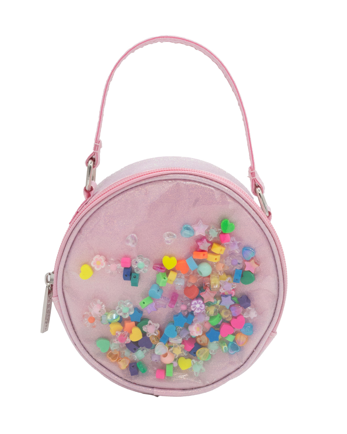 Round Confetti Charm Bag With Crossbody Strap