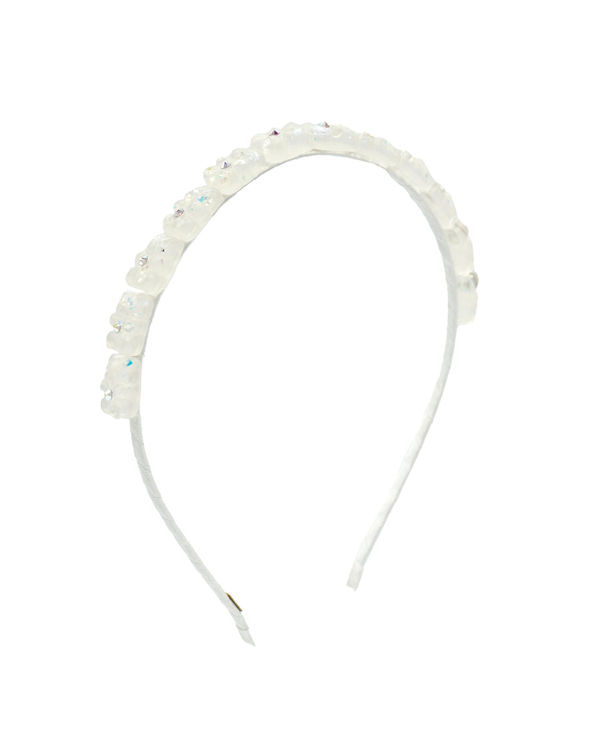 Crystallized Gummy Bear Headband in White