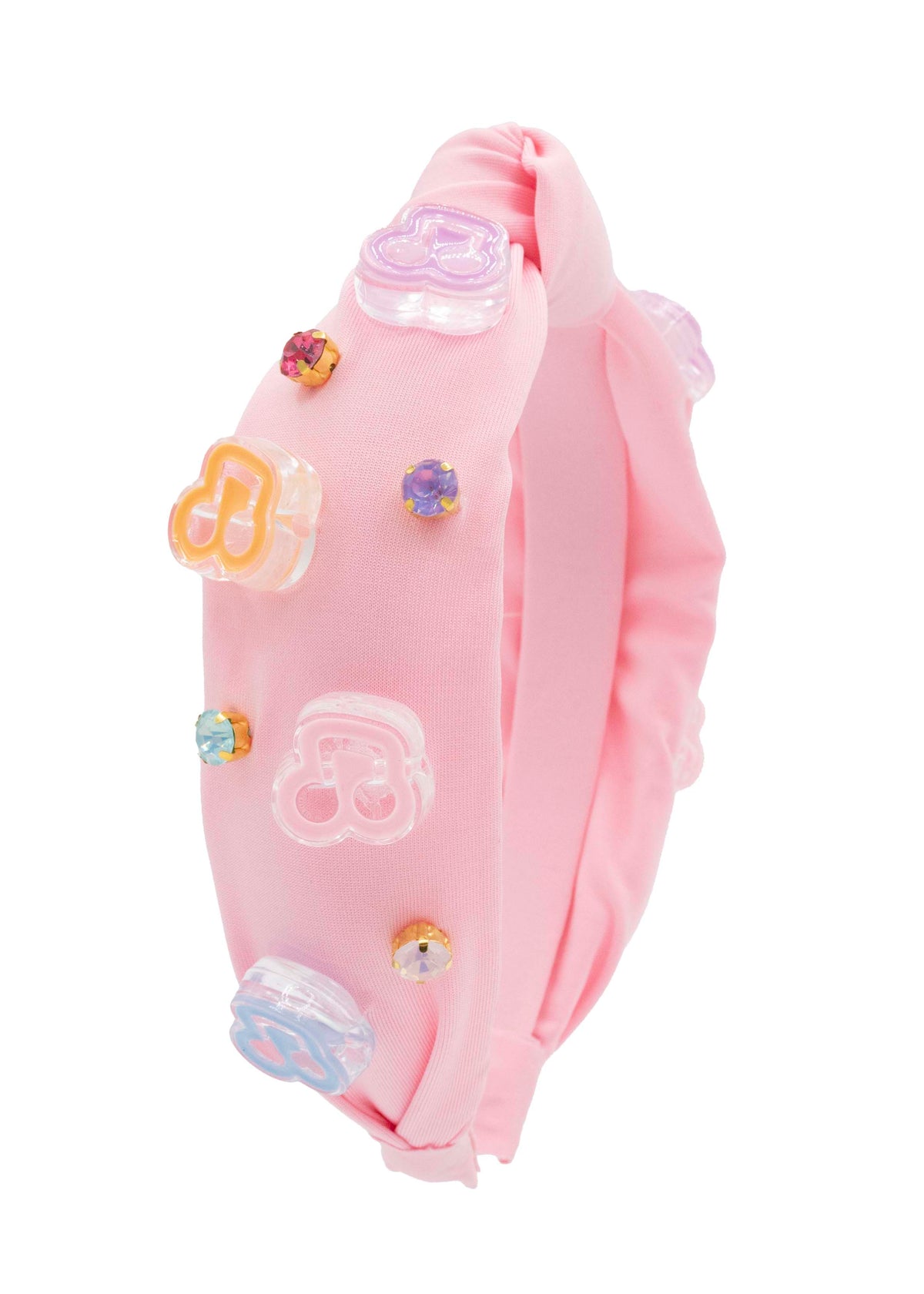 Music Charm Knot Headband in Pink