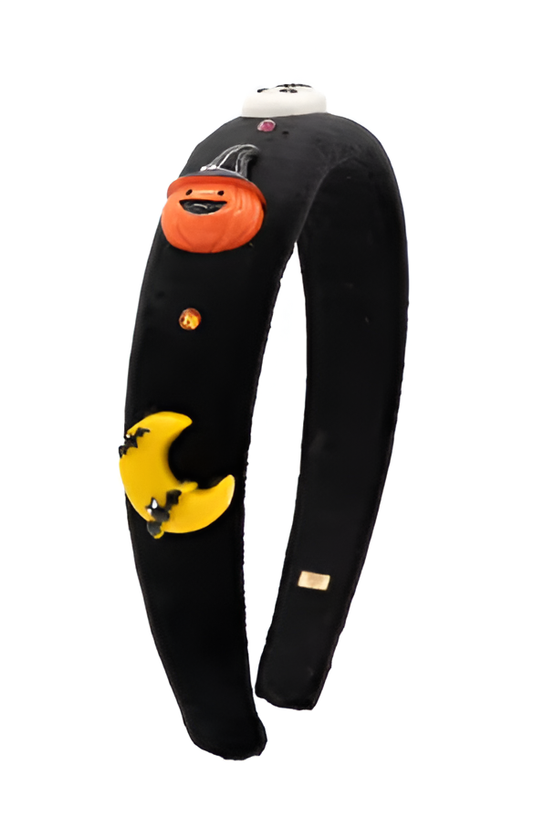 Padded Halloween Headband in Black