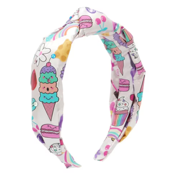 Crystallized Fun Food Print Headband