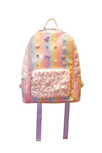 Multi Charm on Ombre Galaxy Backpack