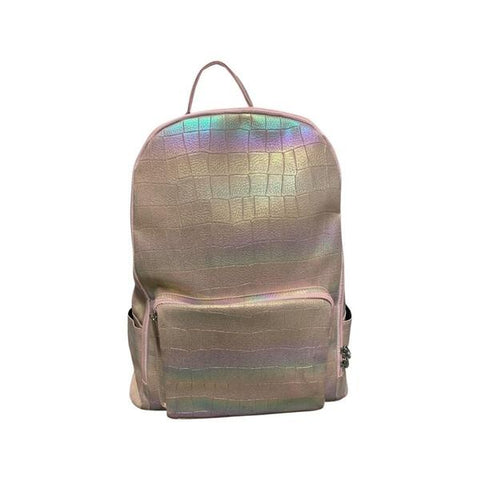WHITE RAINBOW CROC BACKPACK