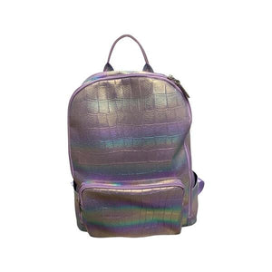 LAVENDAR RAINBOW CROC BACKPACK