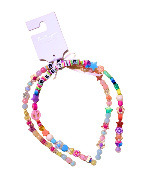 2 pack charm thin headband set