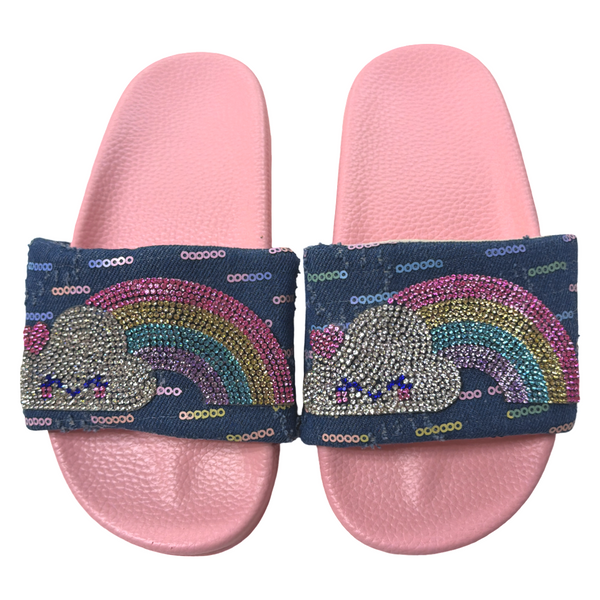 Denim patch slides