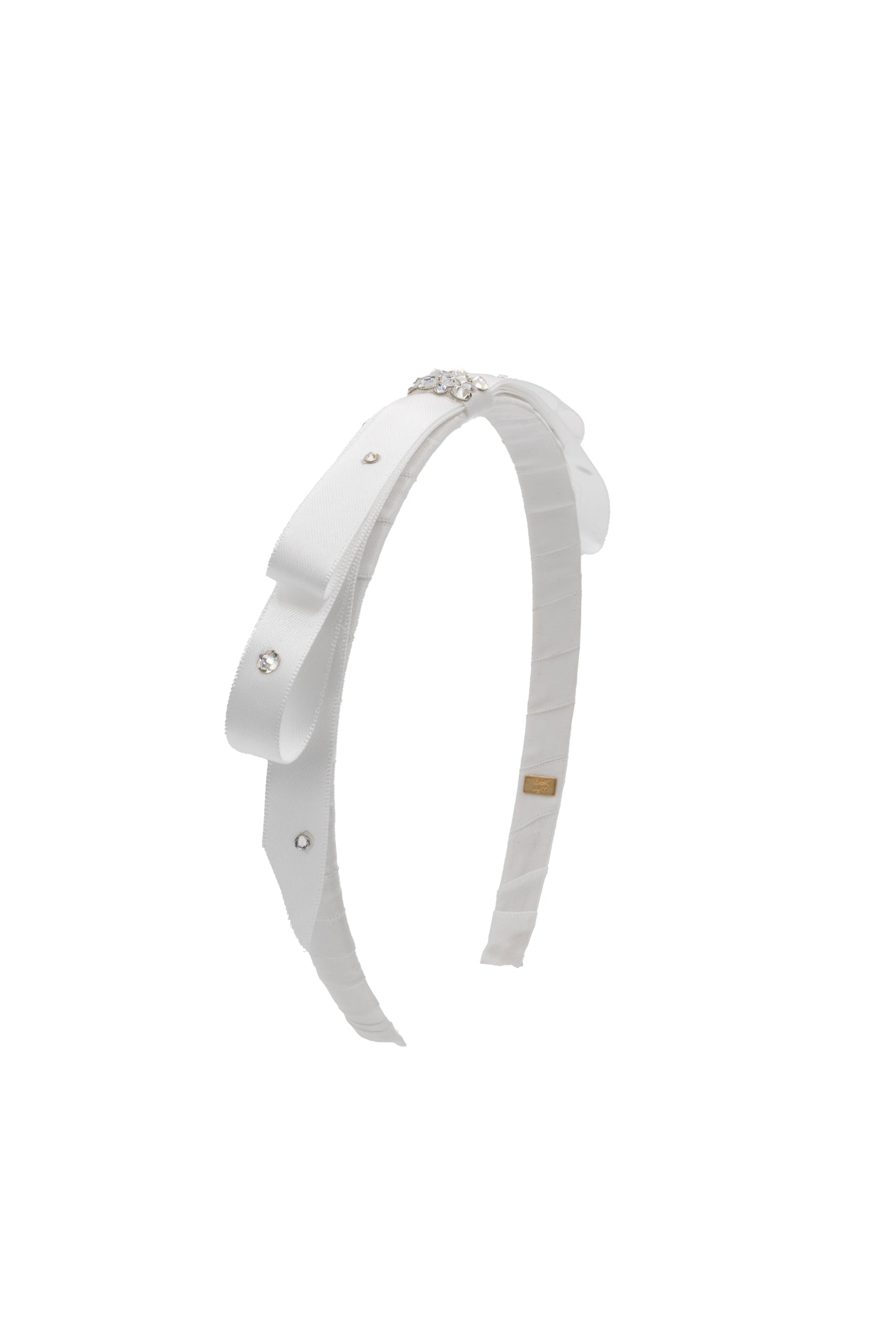 Thin Satin Bow Headband