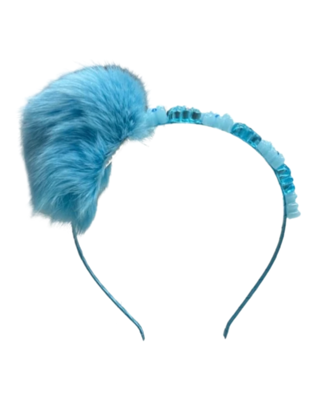Fur Pom Pom Gummy Bear Headband - Pastels