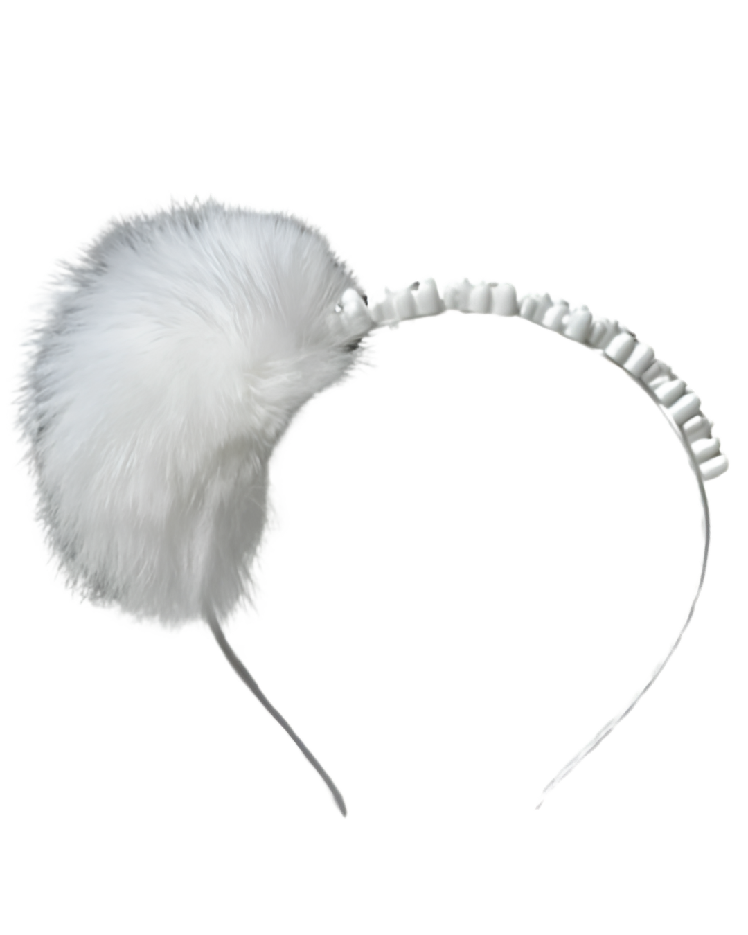 Fur Pom Pom Gummy Bear Headband - Pastels