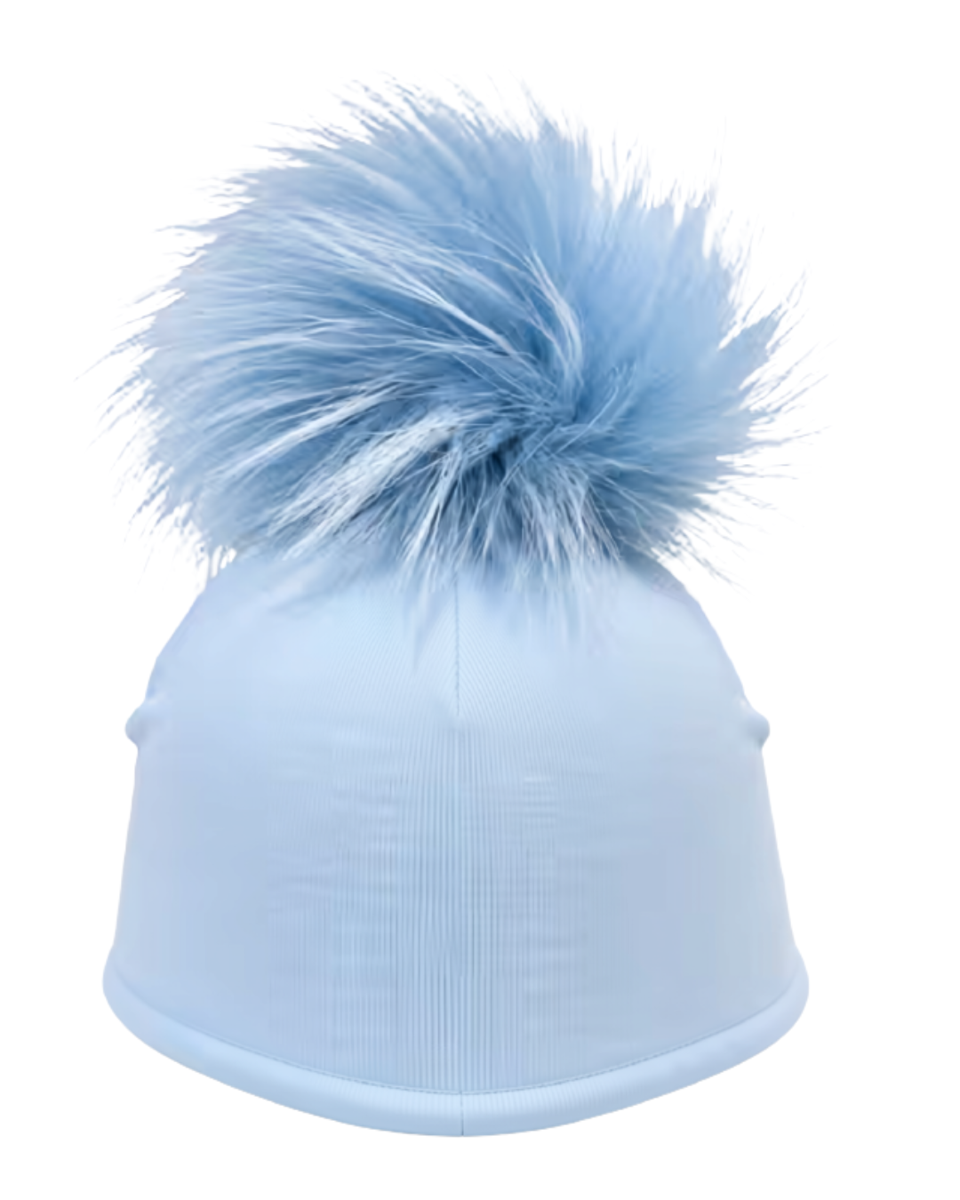 Colorful Cotton Baby Layette With Fur Pom Pom