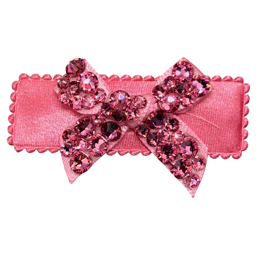Small Crystallized Bow Clip