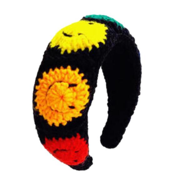 SMILEY CROCHET HEADBAND