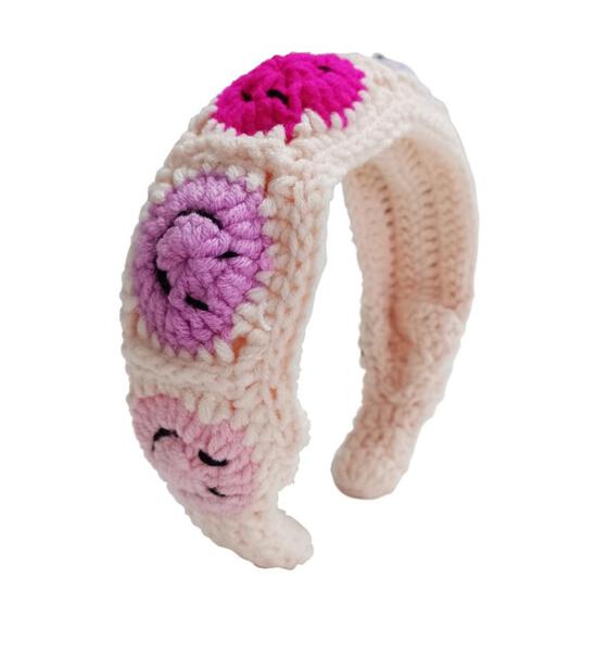 SMILEY CROCHET HEADBAND