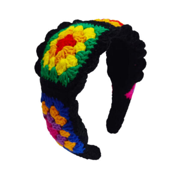 Multi Flower Crochet Headband
