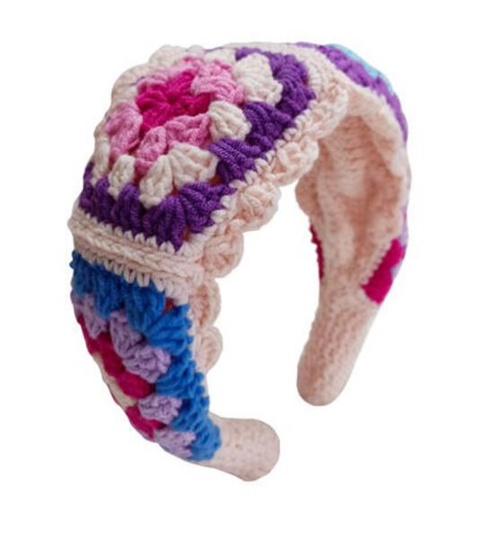 Multi Flower Crochet Headband