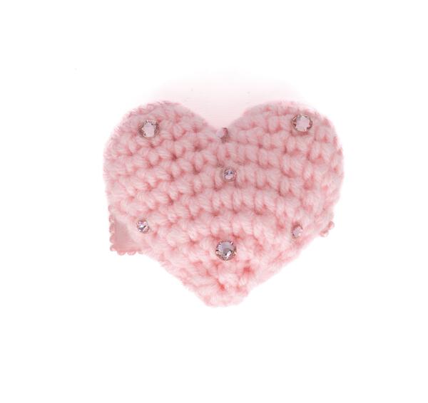 Crochet Heart Clip