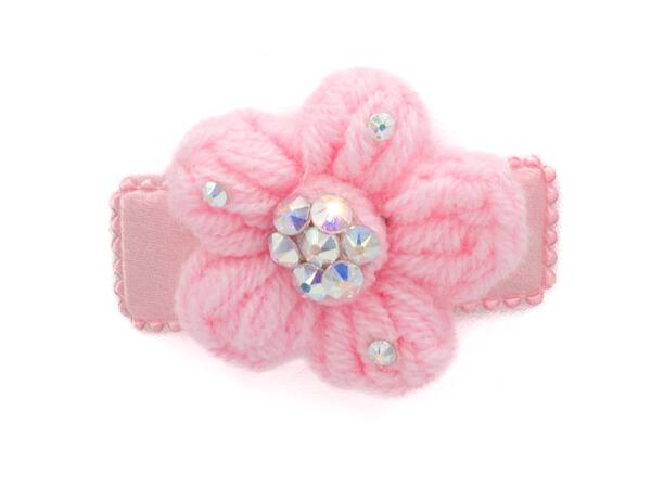SMALL CROCHET FLOWER CLIP