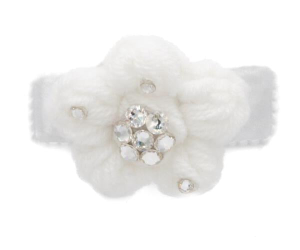 SMALL CROCHET FLOWER CLIP