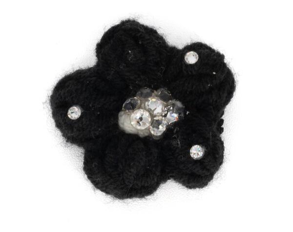 SMALL CROCHET FLOWER CLIP