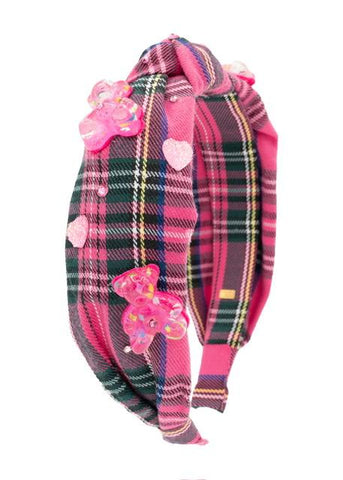 PLAID CHARM HEADBAND