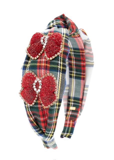 PLAID CHRISTMAS HEADBAND