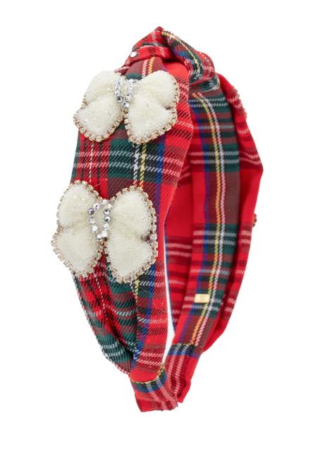 PLAID BOW HEADBAND