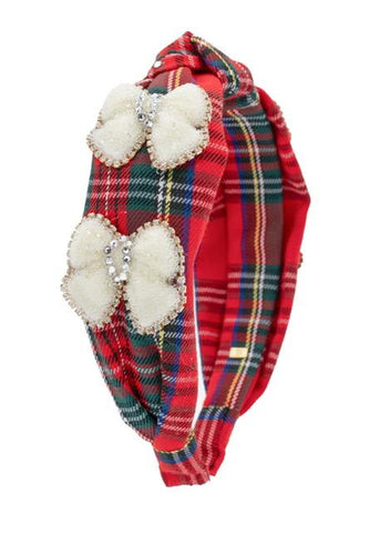 PLAID BOW HEADBAND