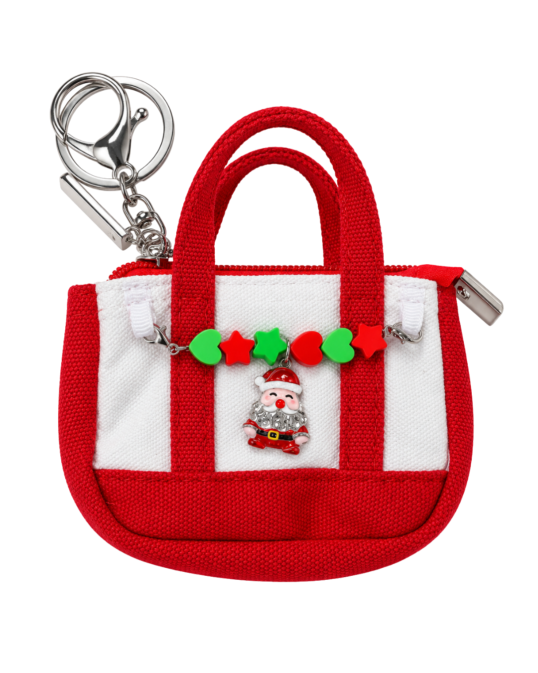 Holiday Mini Canvas Keychain