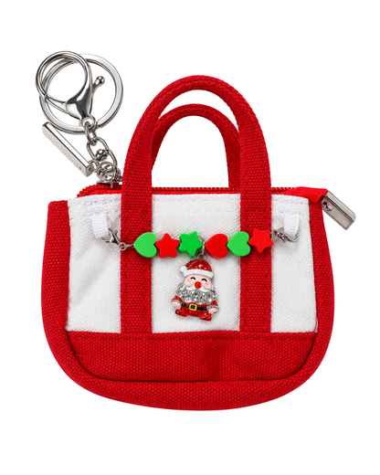 Holiday Mini Canvas Keychain