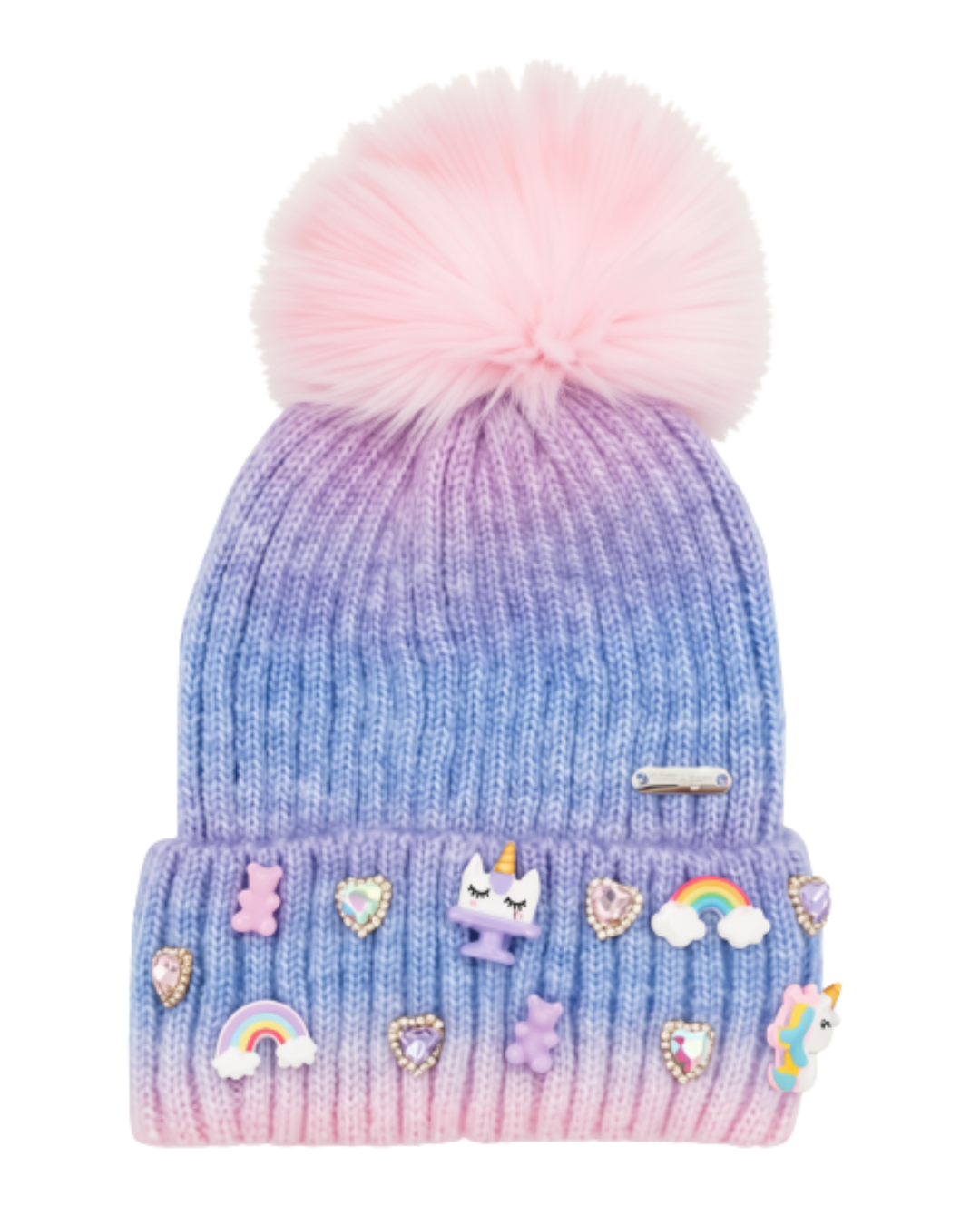 Unicorn Charm Ombre Winter Hat