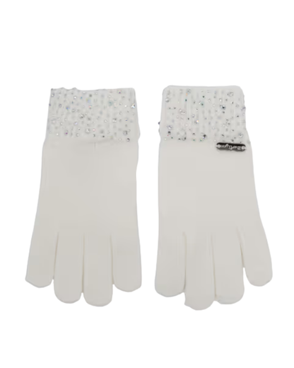 Crystal Cuff Knit Gloves
