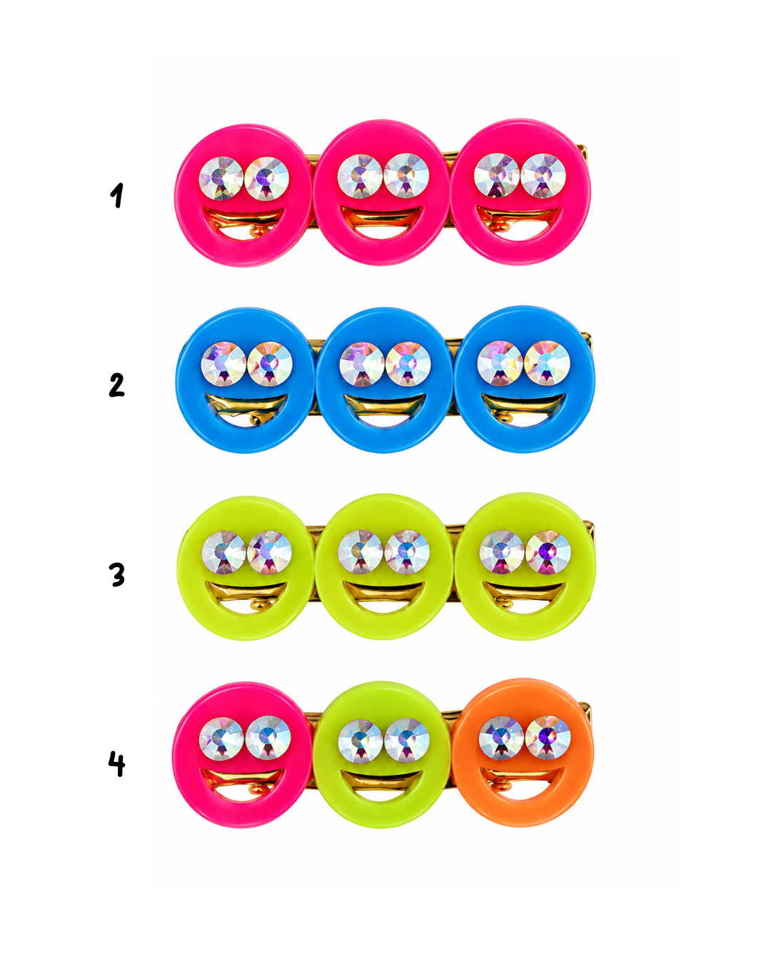 Neon Smiley Clip