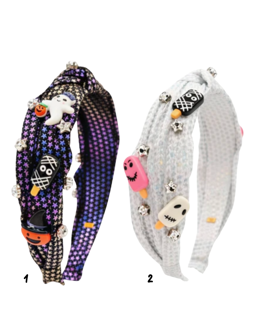 Shimmer Star Halloween Charm Knot Headband