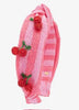 CHERRY RAFFIA KNOT HEADBAND