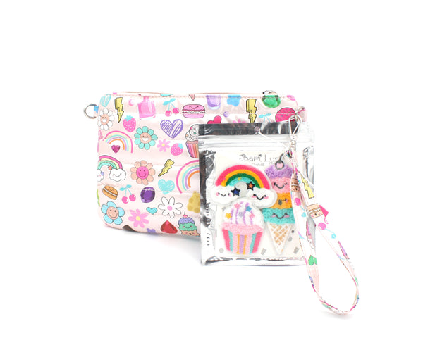 Printed Bag w/ Patches