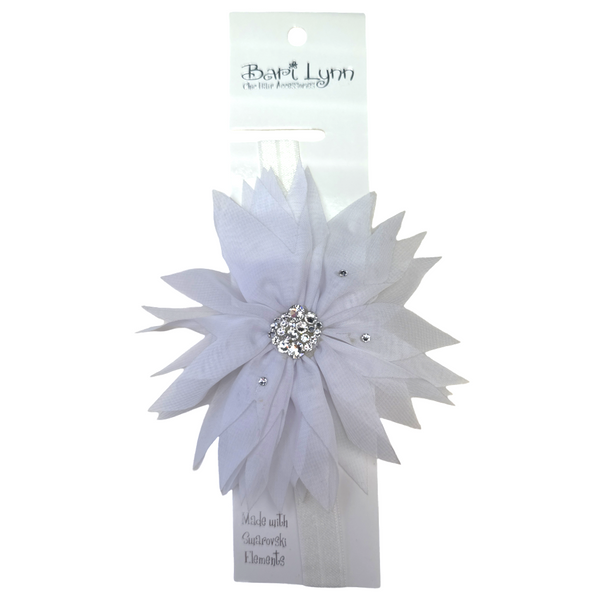 Chiffon edge flower headband