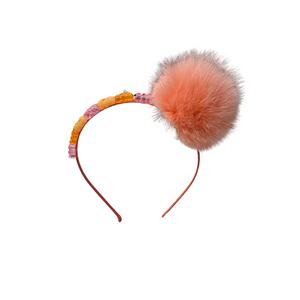 FUR POM POM GUMMY BEAR  HEADBAND