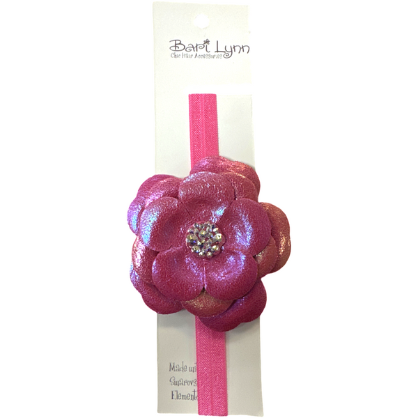 Iridescent flower headband