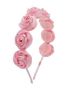 Satin Rose Headband