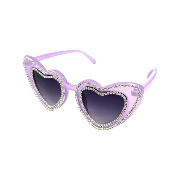 LARGE CRYSTAL HEART SUNGLASSES