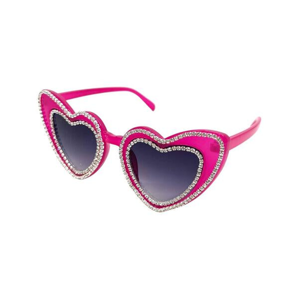 LARGE CRYSTAL HEART SUNGLASSES