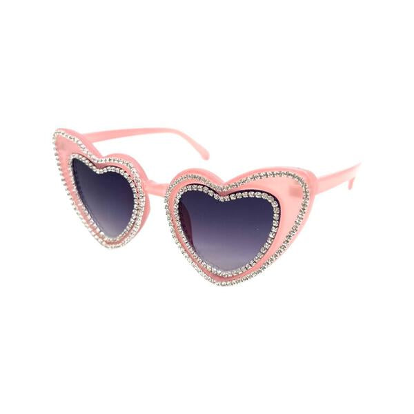 LARGE CRYSTAL HEART SUNGLASSES
