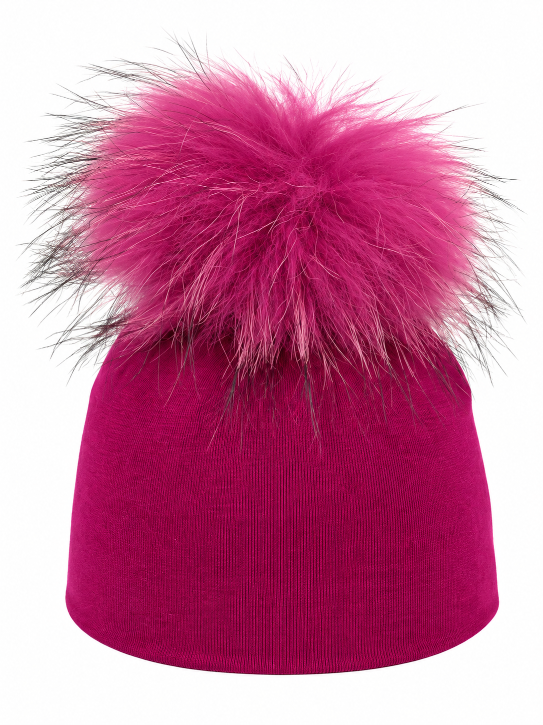 Colorful Cotton Baby Layette With Fur Pom Pom