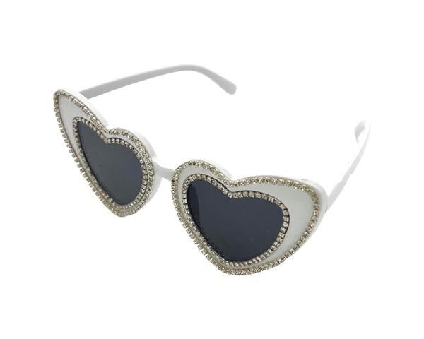SMALL CRYSTALLIZED HEART SUNGLASSES