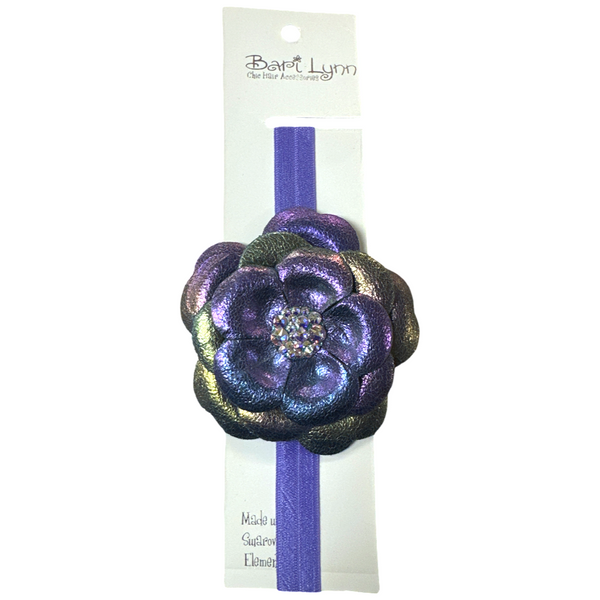 Iridescent flower headband