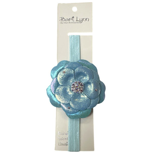 Iridescent flower headband