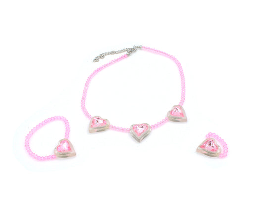 Heart 3 Piece Jewelry Set